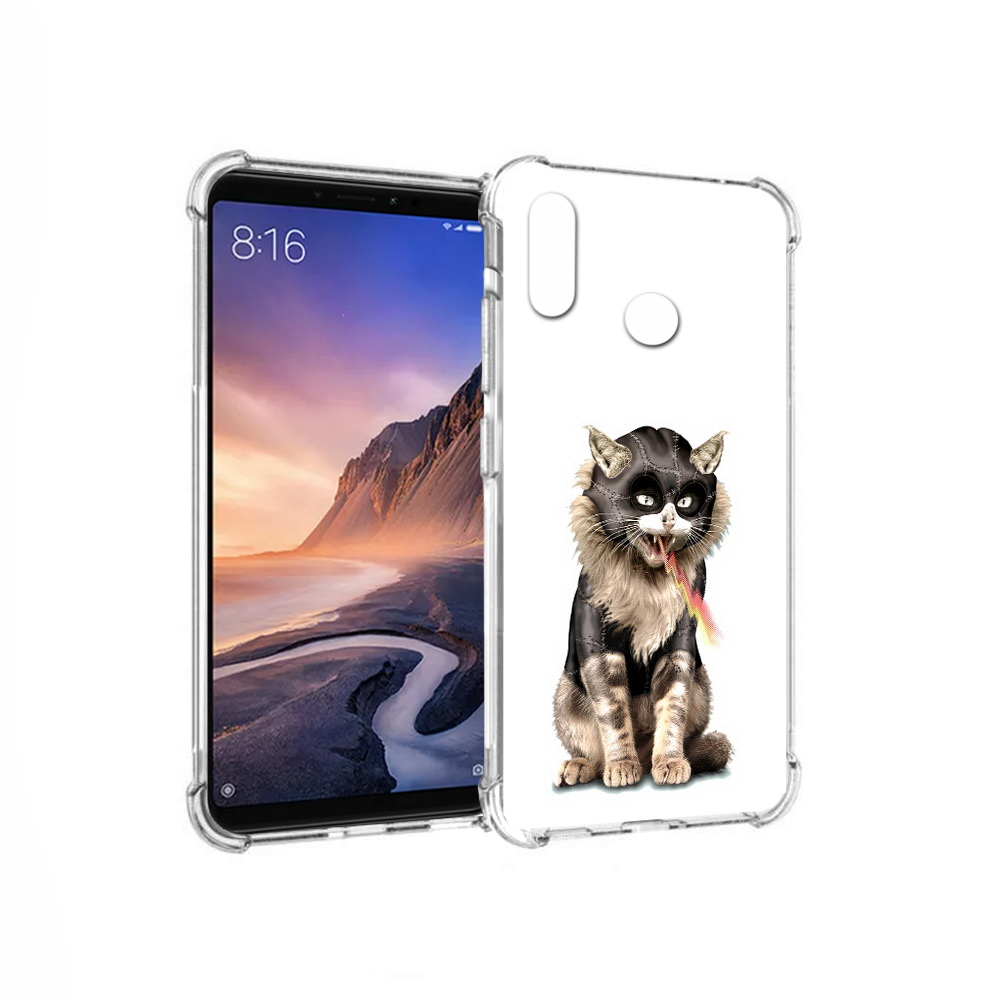 

Чехол MyPads Tocco для Xiaomi Mi Max 3 дьяволский кот (PT115366.313.341), Прозрачный, Tocco