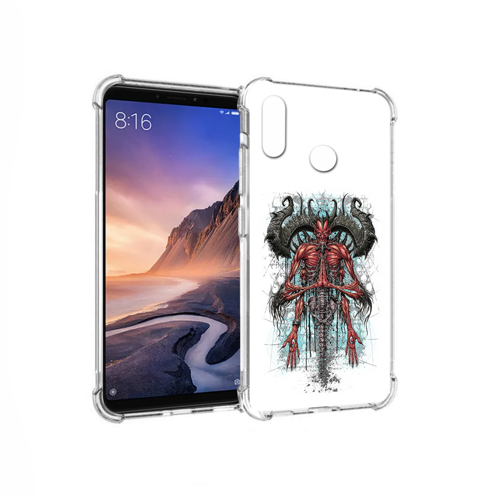 

Чехол MyPads Tocco для Xiaomi Mi Max 3 дьявол (PT115366.313.340), Прозрачный, Tocco
