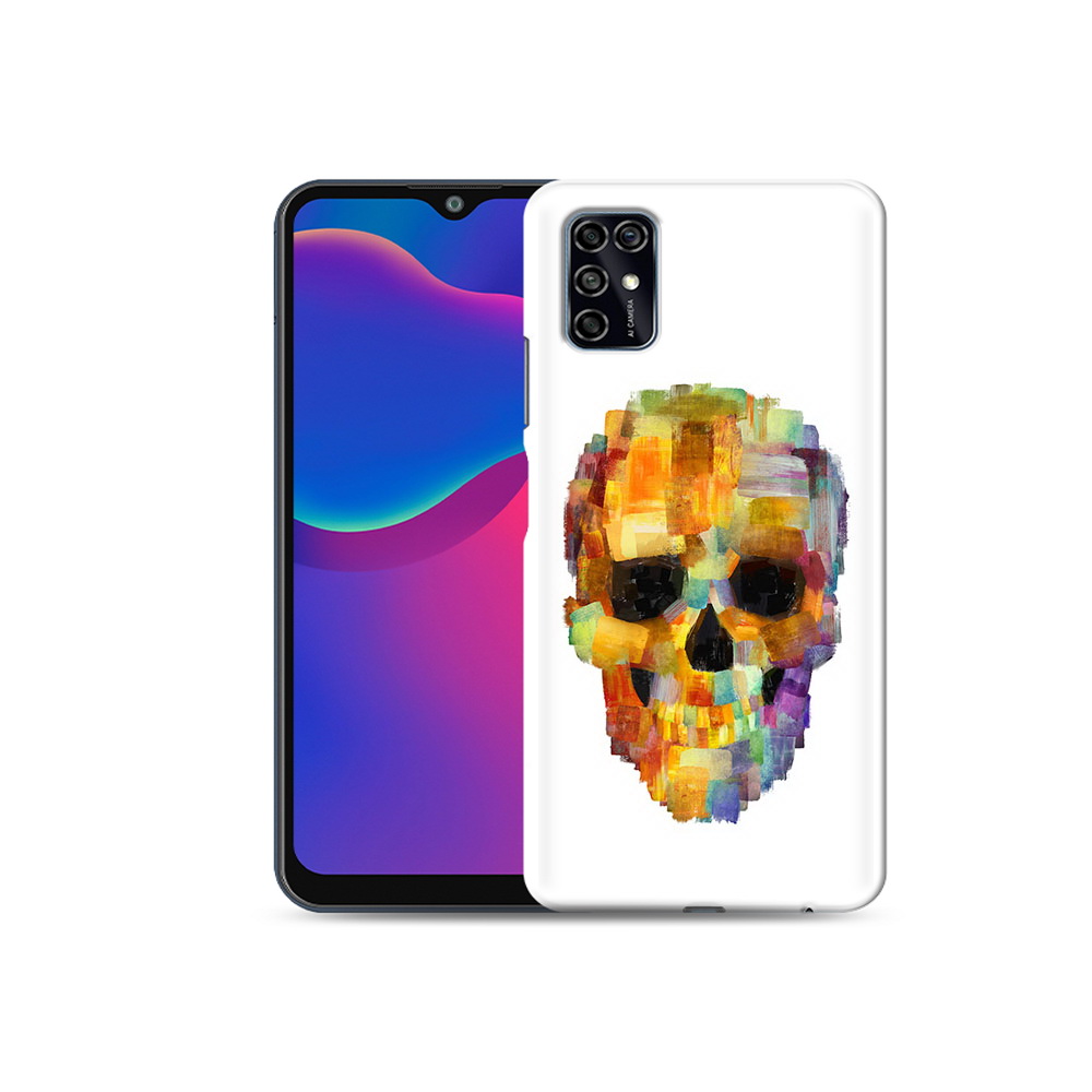 

Чехол MyPads Tocco для ZTE Blade V2020 Smart нарисованный череп (PT156449.442.516), Прозрачный, Tocco