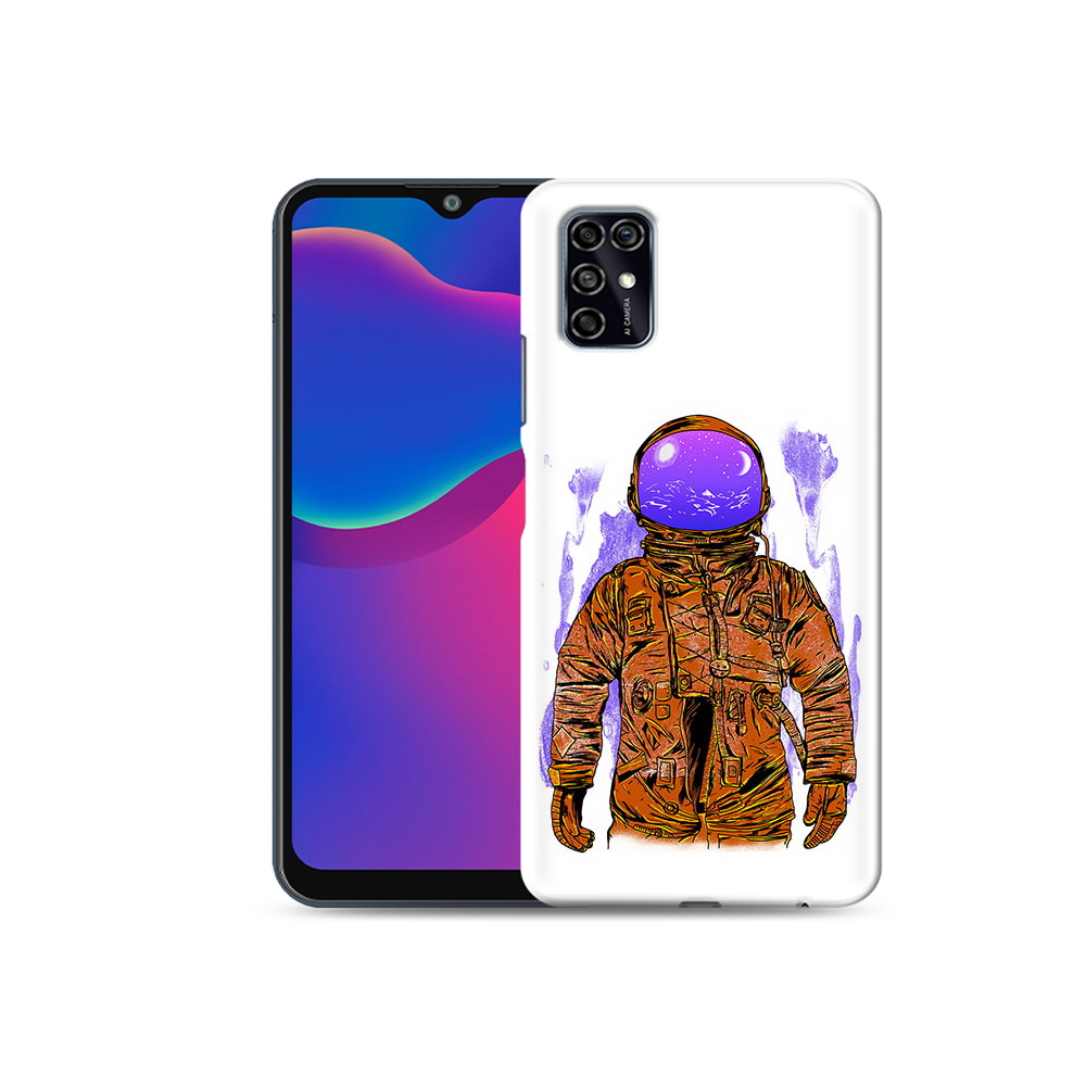 Чехол MyPads Tocco для ZTE Blade V2020 Smart нарисованный мужчина в скафандре
