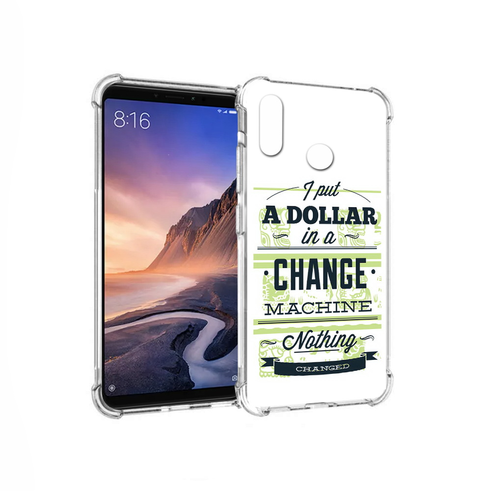 

Чехол MyPads Tocco для Xiaomi Mi Max 3 доллар надпись (PT115366.313.336), Прозрачный, Tocco