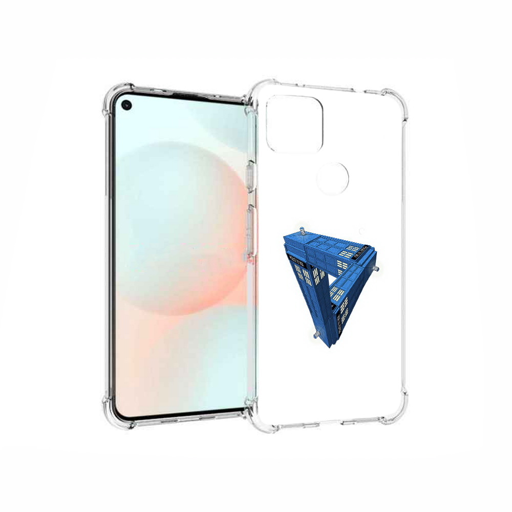 

Чехол MyPads Tocco для Google Pixel 5A головолока абстракция, Прозрачный, Tocco