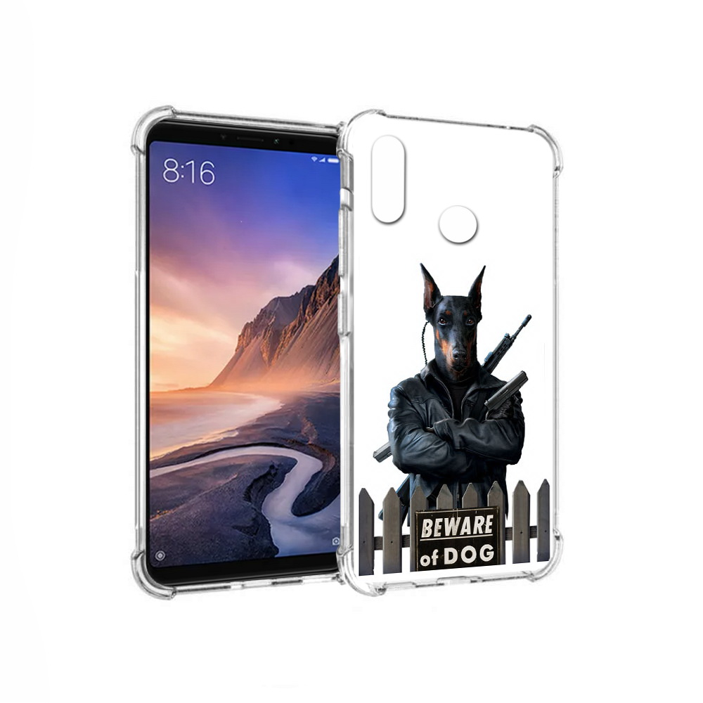 

Чехол MyPads Tocco для Xiaomi Mi Max 3 доберман (PT115366.313.332), Прозрачный, Tocco
