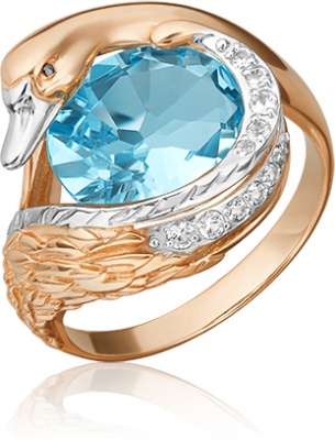 

Кольцо из золота р. , PLATINA jewelry 01-5464-00-201-1110-46, топаз, 01-5464-00-201-1110-46