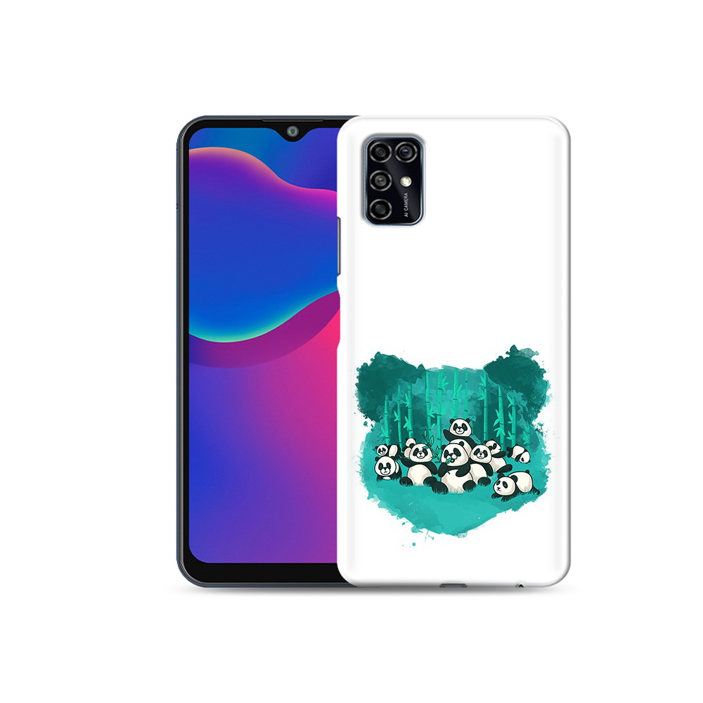 

Чехол MyPads Tocco для ZTE Blade V2020 Smart нарисованные панды (PT156449.442.508), Прозрачный, Tocco
