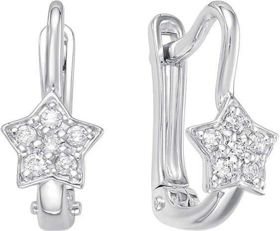 

Серьги детские Vesna jewelry 2619-251-00-00 из белого золота, бриллиант, 2619-251-00-00