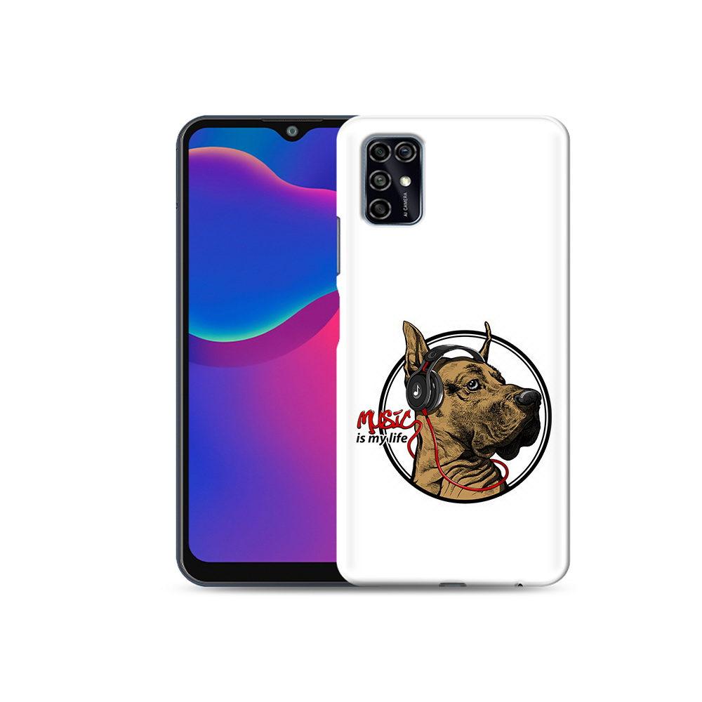 

Чехол MyPads Tocco для ZTE Blade V2020 Smart музыкальная собака (PT156449.442.490), Прозрачный, Tocco