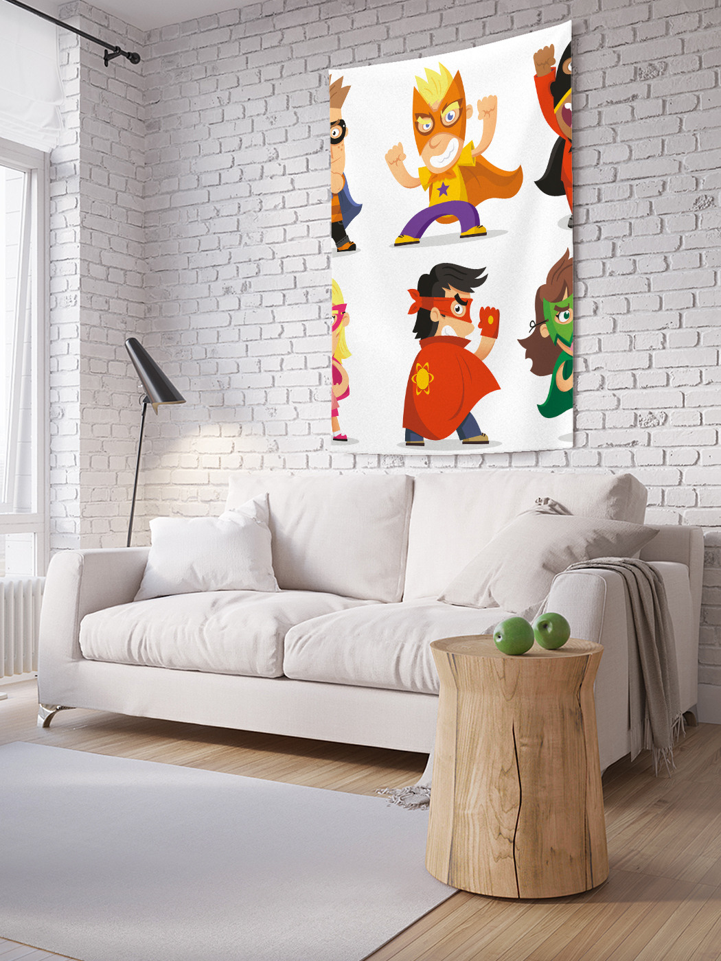 

Вертикальное фотопанно на стену JoyArty Детский комикс 100x150 см, Детский комикс