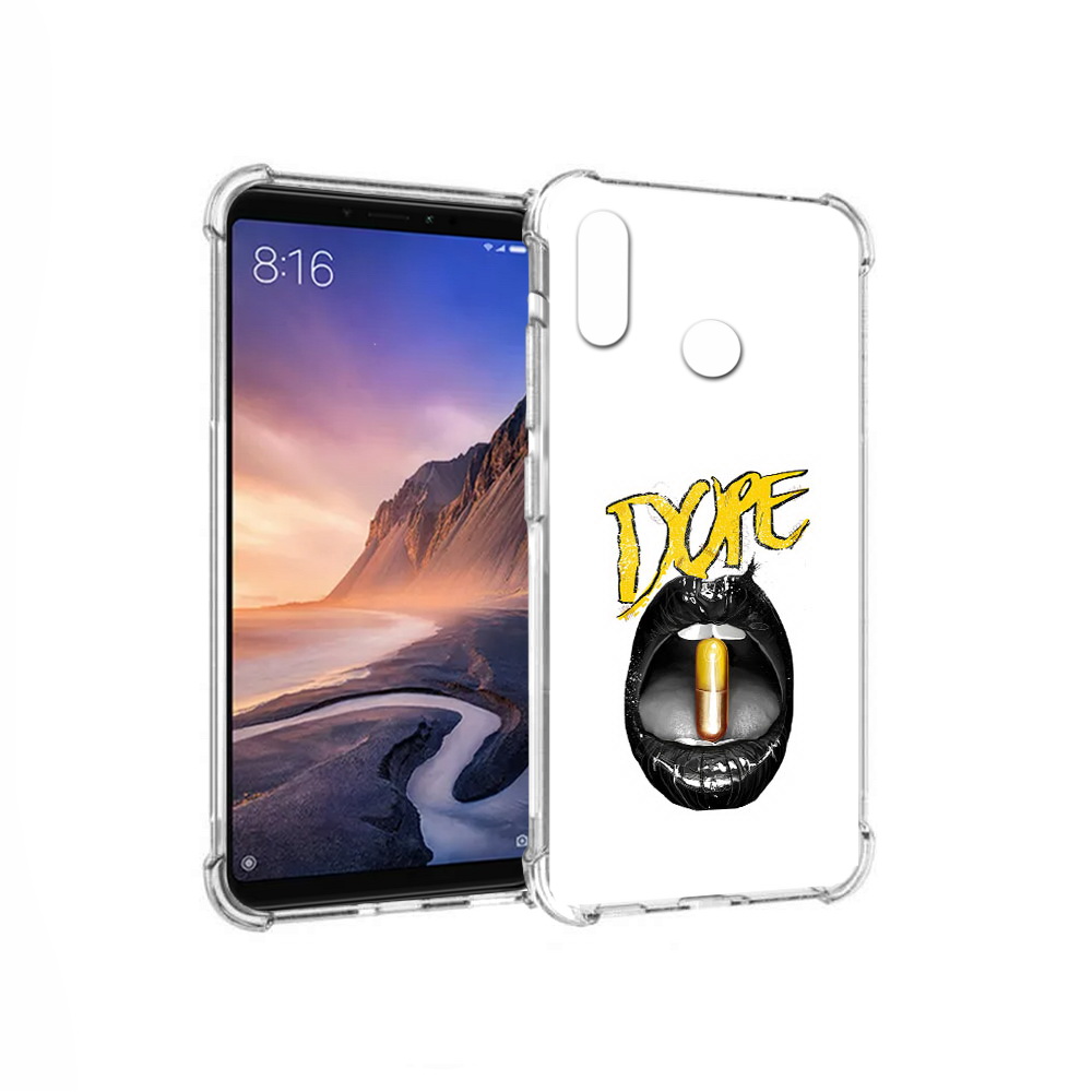 

Чехол MyPads Tocco для Xiaomi Mi Max 3 губы (PT115366.313.303), Прозрачный, Tocco