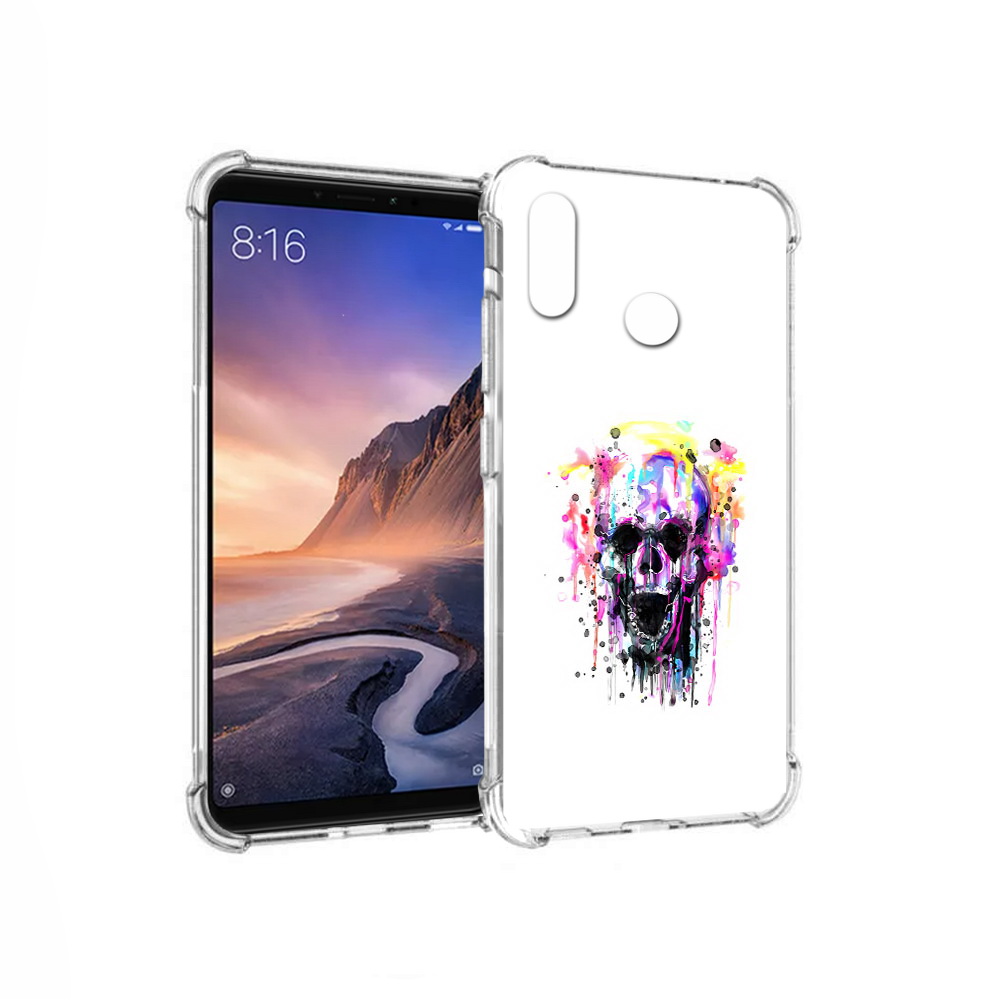 

Чехол MyPads Tocco для Xiaomi Mi Max 3 граффити череп (PT115366.313.298), Прозрачный, Tocco