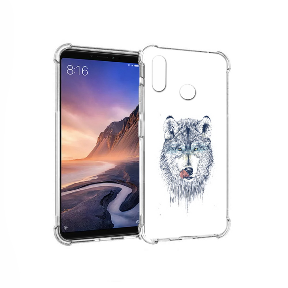 

Чехол MyPads Tocco для Xiaomi Mi Max 3 голодгый волк (PT115366.313.292), Прозрачный, Tocco