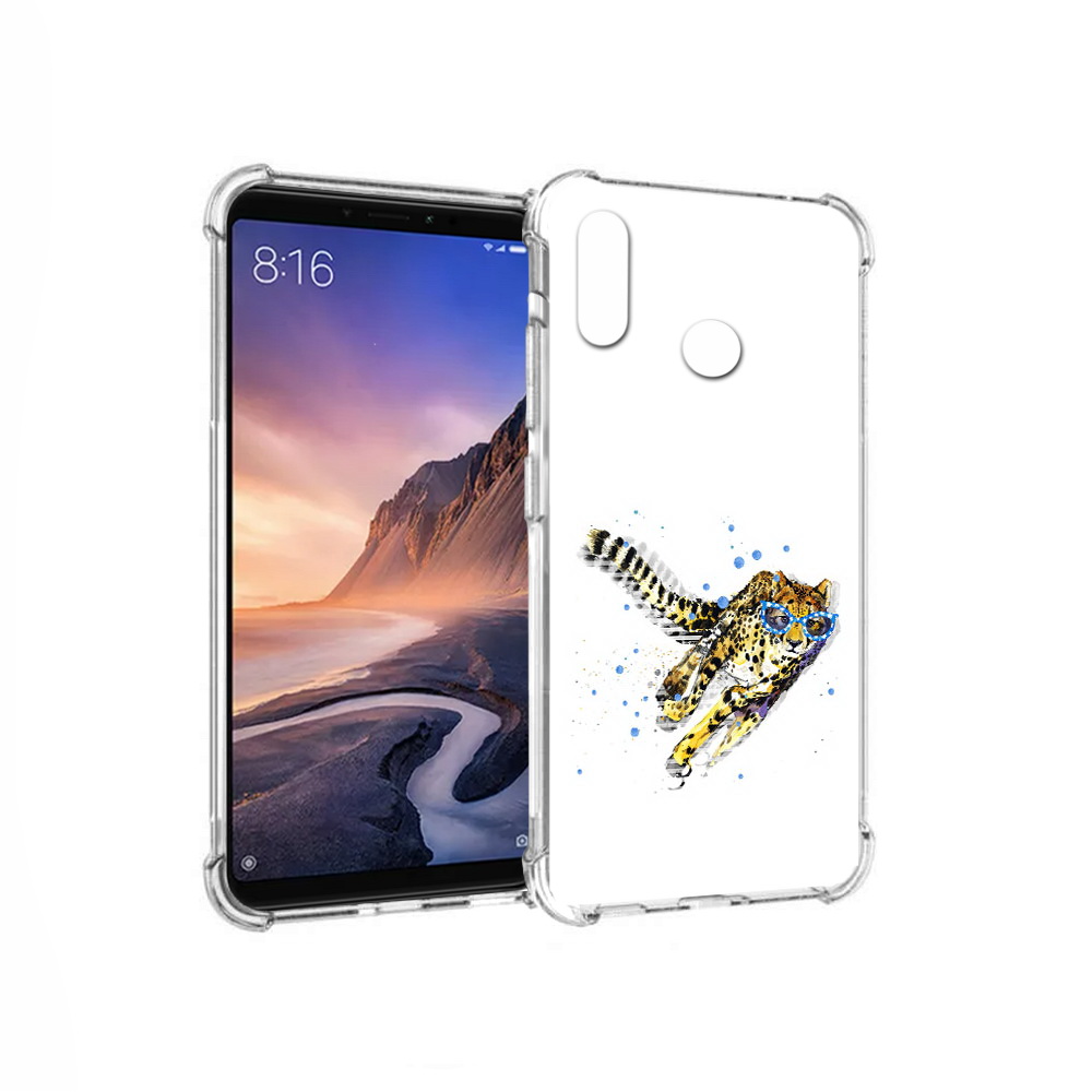 

Чехол MyPads Tocco для Xiaomi Mi Max 3 гепард в очках (PT115366.313.287), Прозрачный, Tocco