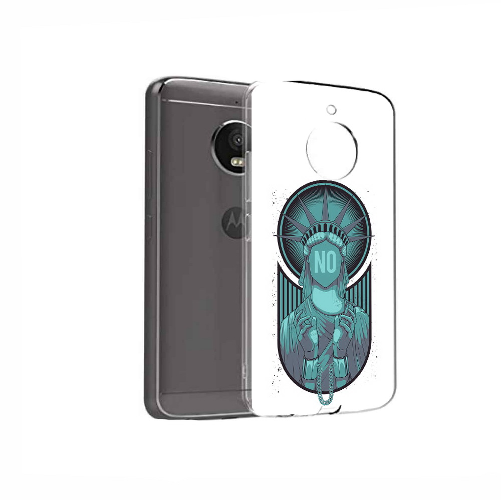 

Чехол MyPads Tocco для Motorola Moto E4 статуя свободы зеленый (PT99977.370.623), Прозрачный, Tocco