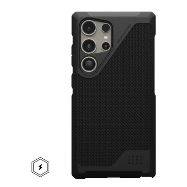 

Чехол UAG Metropolis LT Pro для Samsung Galaxy S24 Ultra (214420113940) черный кевлар, Metropolis LT Pro