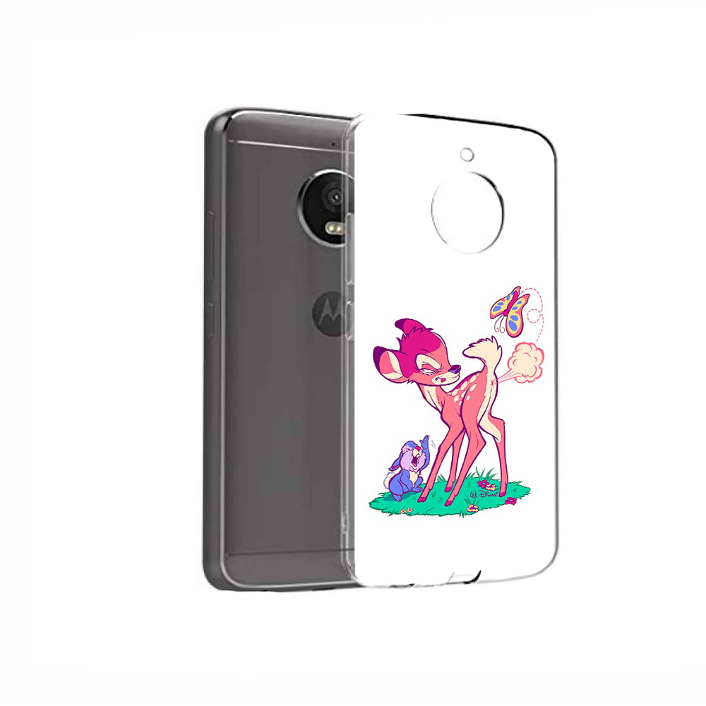 

Чехол MyPads Tocco для Motorola Moto E4 смешной олененок (PT99977.370.610), Прозрачный, Tocco