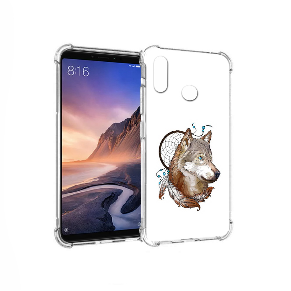 

Чехол MyPads Tocco для Xiaomi Mi Max 3 волк и ловец снов (PT115366.313.269), Прозрачный, Tocco
