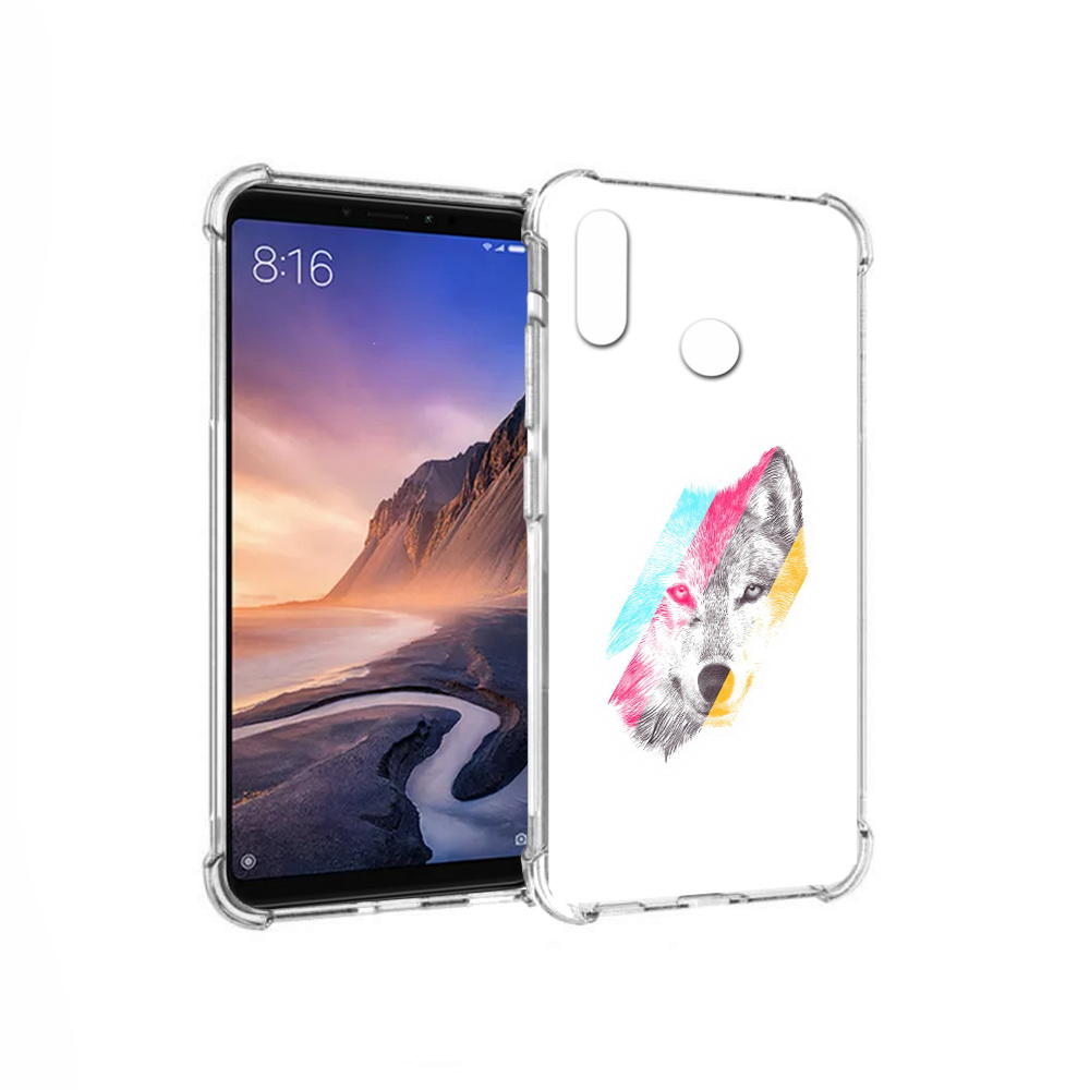 

Чехол MyPads Tocco для Xiaomi Mi Max 3 волк градиент (PT115366.313.268), Прозрачный, Tocco