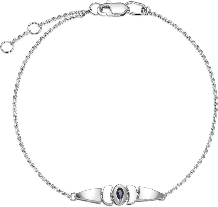 

Браслет из белого золота с сапфиром р. 18 Vesna jewelry 51026-251-10-00, 51026-251-10-00