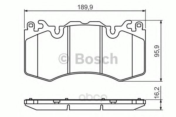 

Тормозные колодки Bosch передние дисковые 986494440