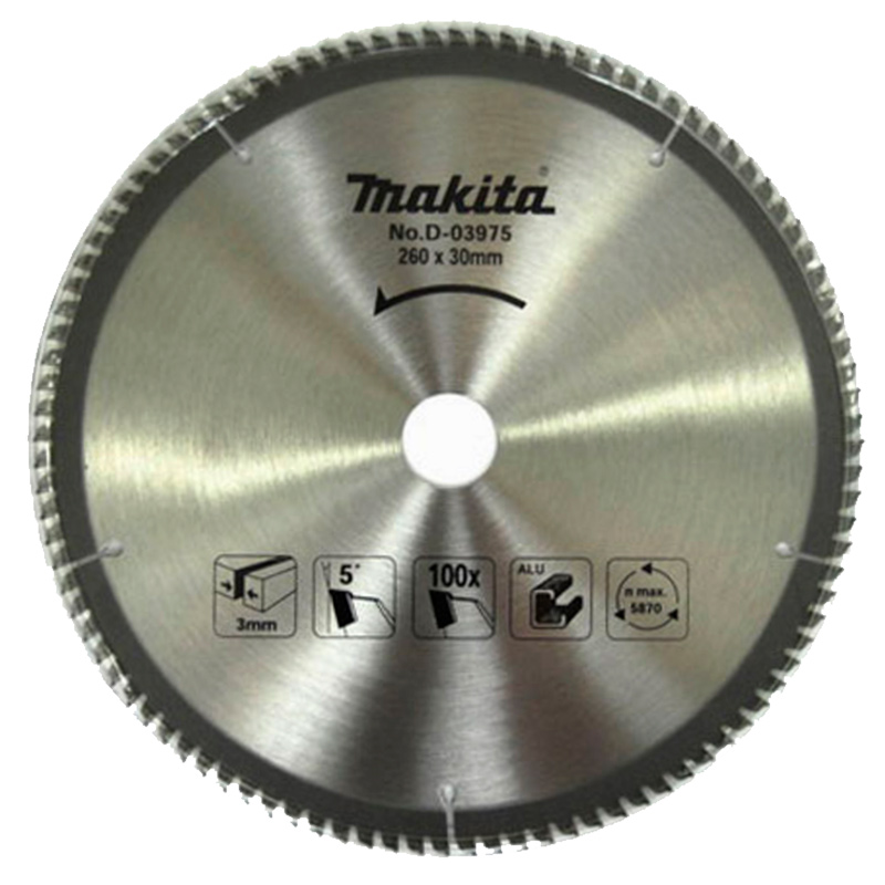 

Диск пильный Makita для алюминия, 260x30/15.88x3/1.8x100T