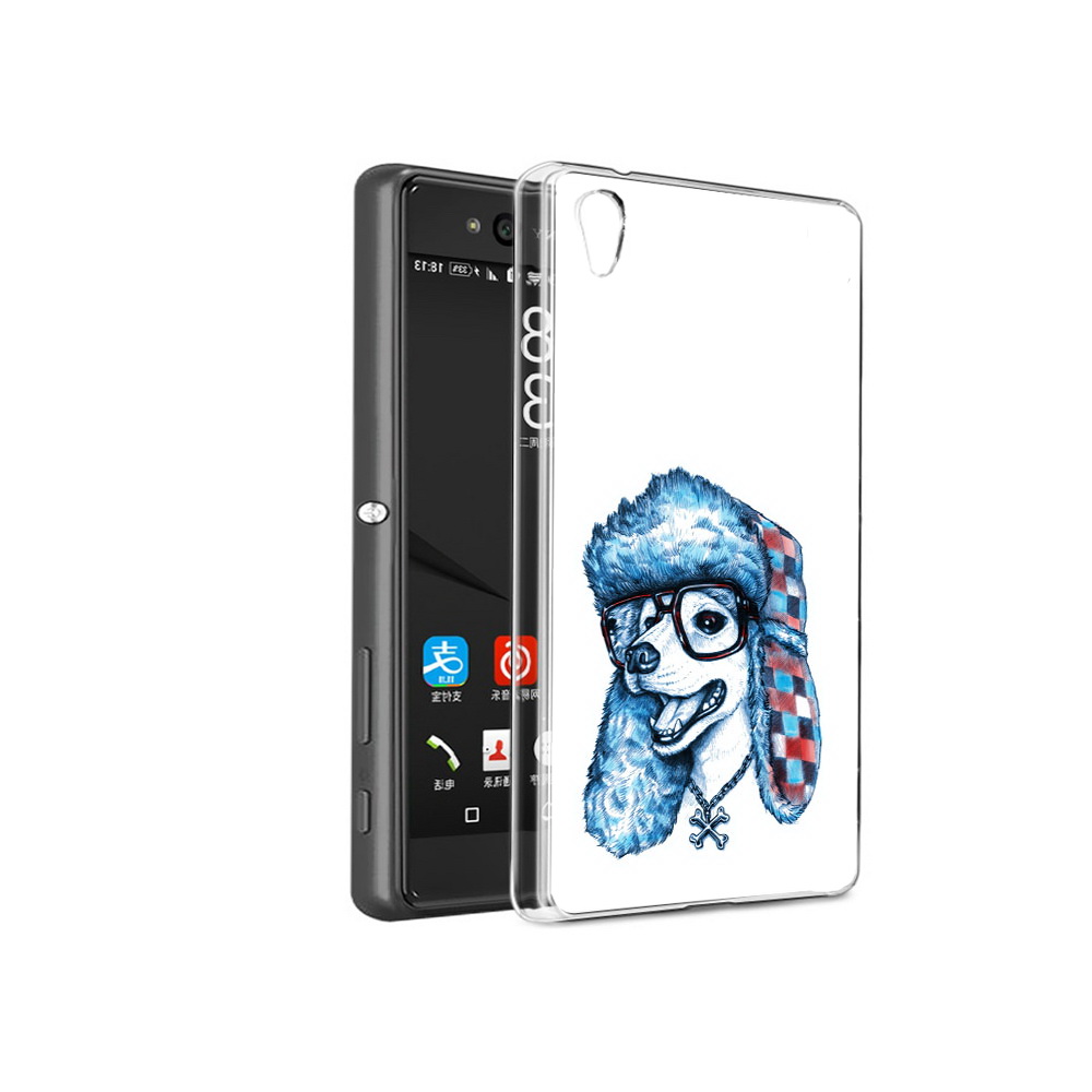 

Чехол MyPads Tocco для Sony Xperia C6 зимний пес (PT28839.243.362), Прозрачный, Tocco