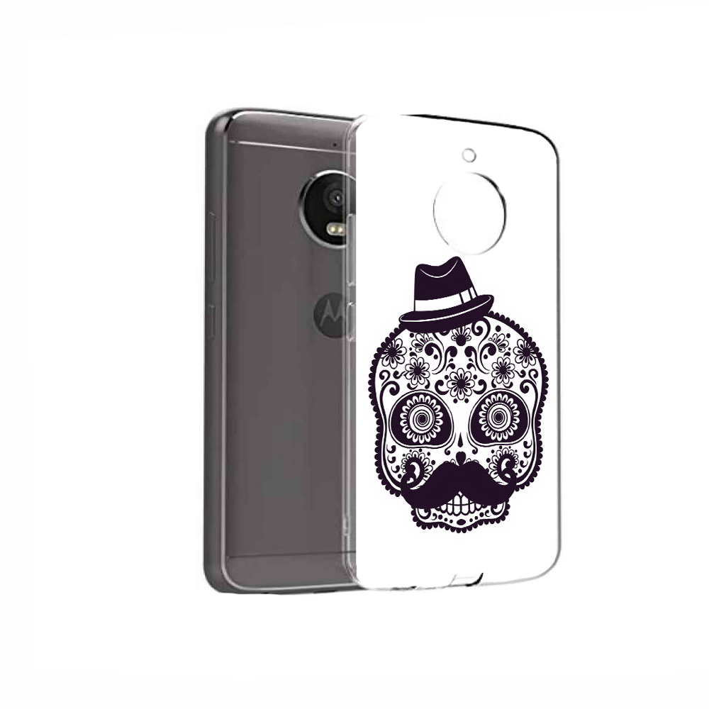 

Чехол MyPads Tocco для Motorola Moto E4 разрисованный скелет (PT99977.370.575), Прозрачный, Tocco