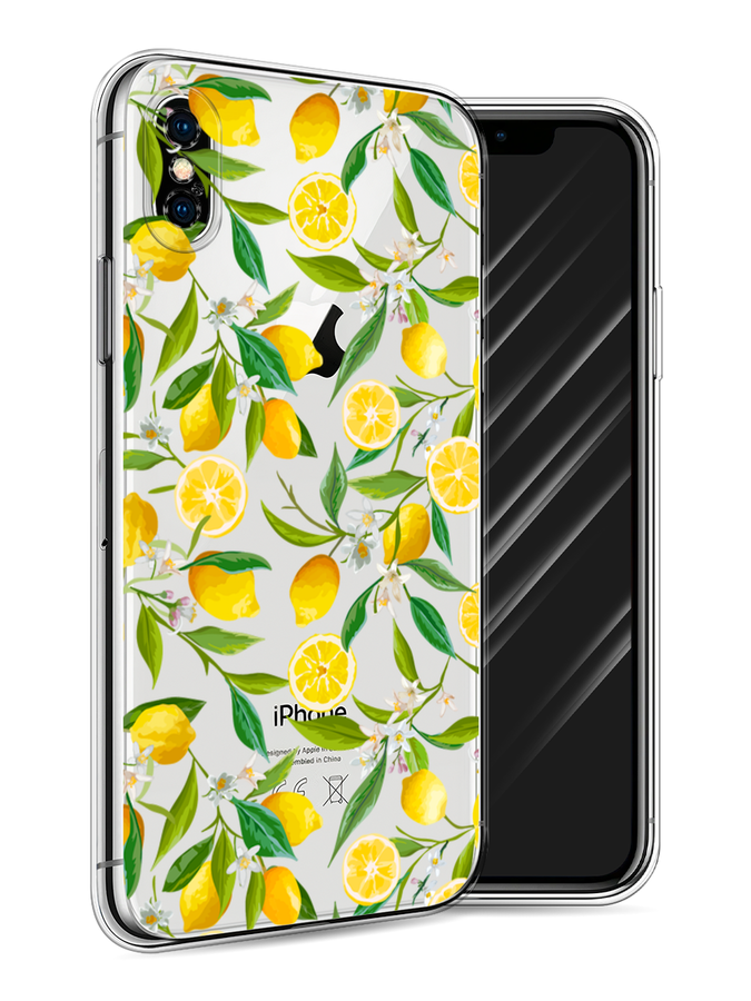 

Чехол Awog на Apple iPhone X (10) / Айфон X (10) "Сочные лимоны", Разноцветный, 11050-10