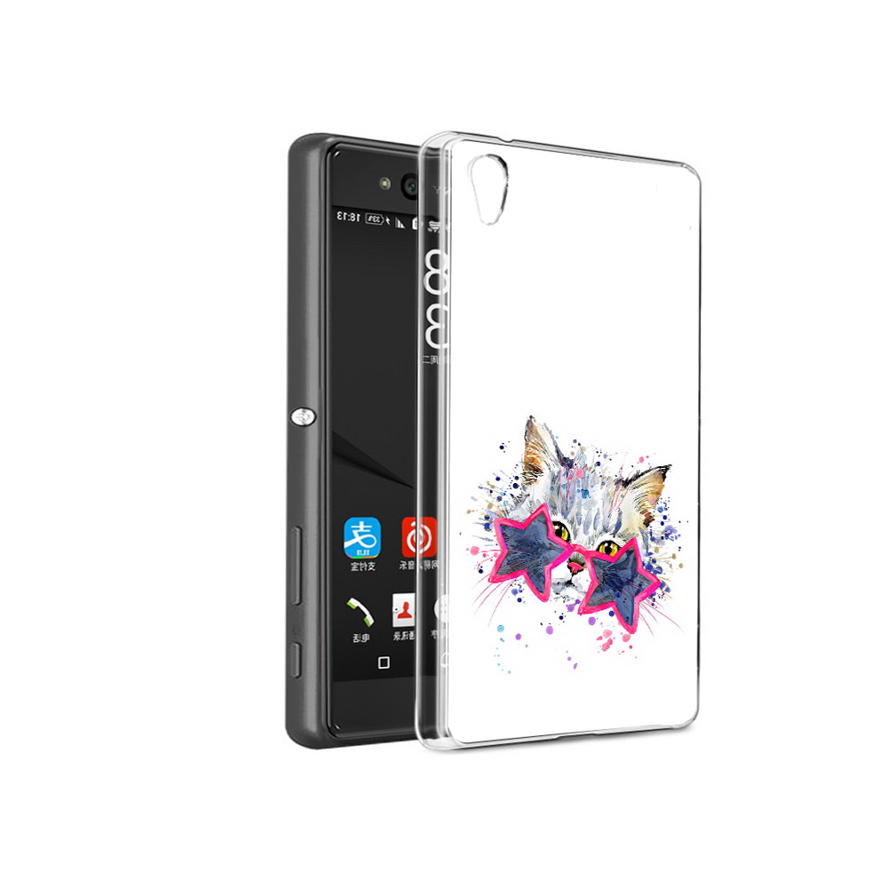 

Чехол MyPads Tocco для Sony Xperia C6 звездные очки (PT28839.243.353), Прозрачный, Tocco