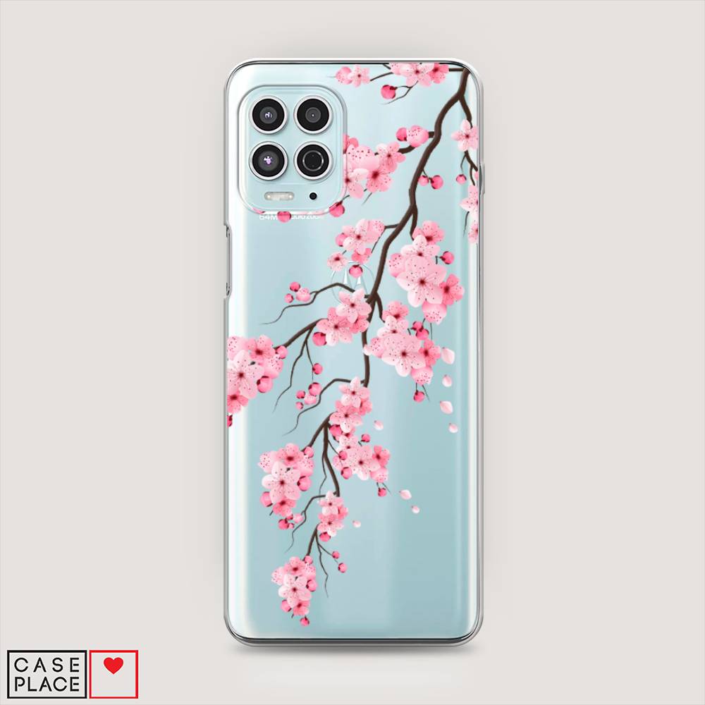 

Чехол Awog на Motorola Moto G100 "Розовая сакура", Разноцветный, 241650-8