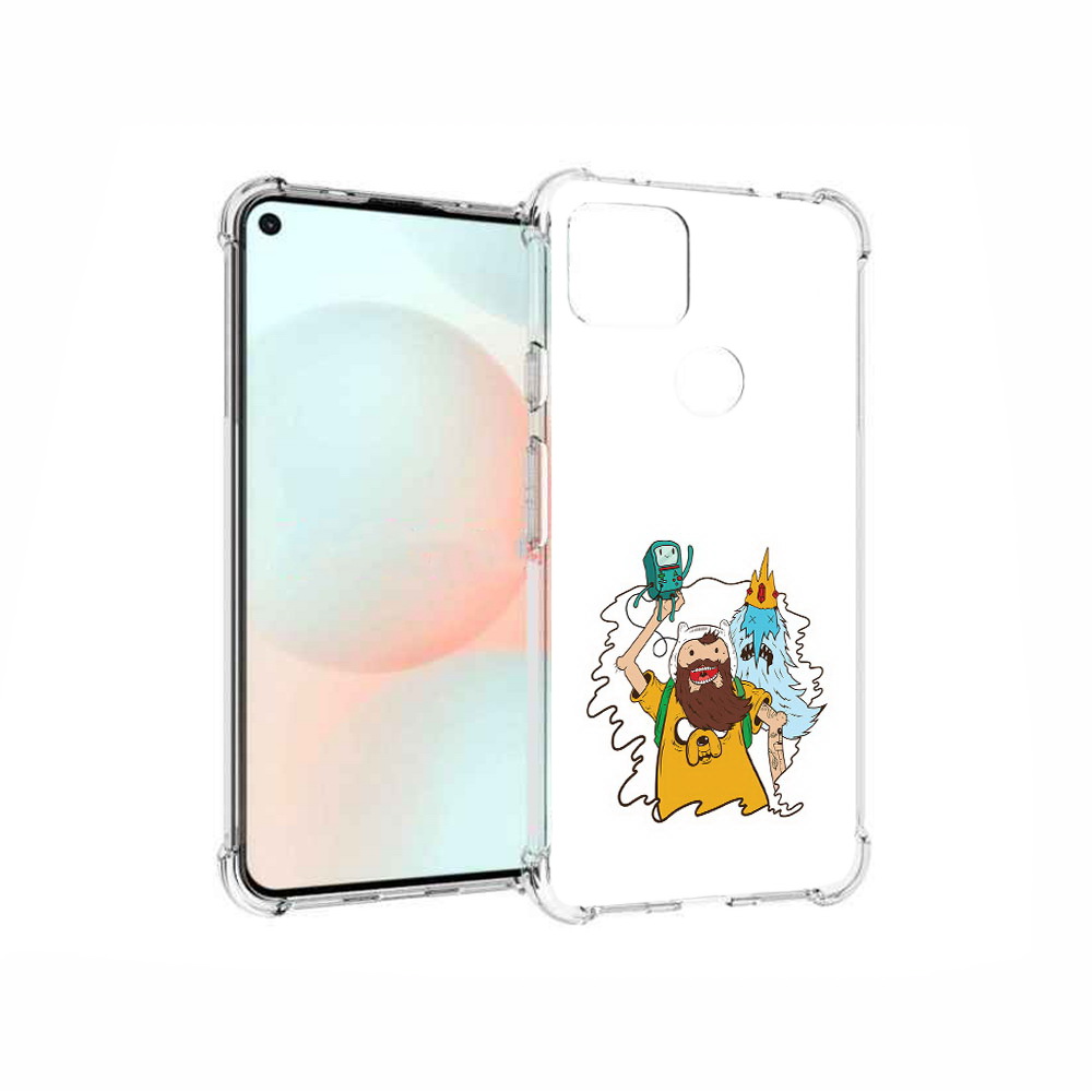 

Чехол MyPads Tocco для Google Pixel 5A время приключений старый Финн, Прозрачный, Tocco