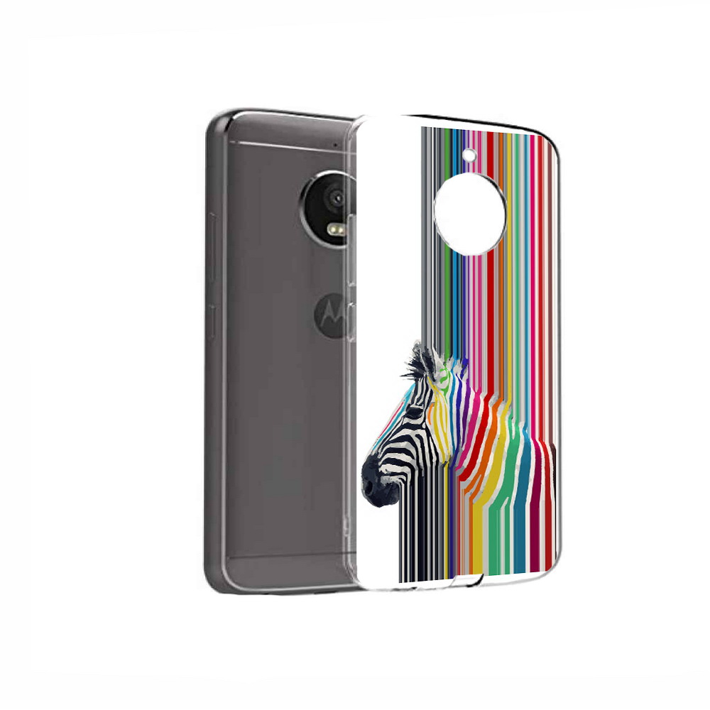 

Чехол MyPads Tocco для Motorola Moto E4 радужная зебра (PT99977.370.565), Прозрачный, Tocco