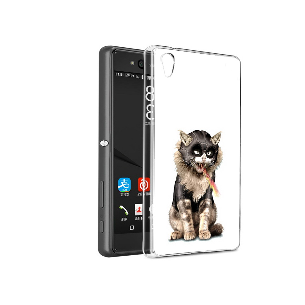 

Чехол MyPads Tocco для Sony Xperia C6 дьяволский кот (PT28839.243.341), Прозрачный, Tocco