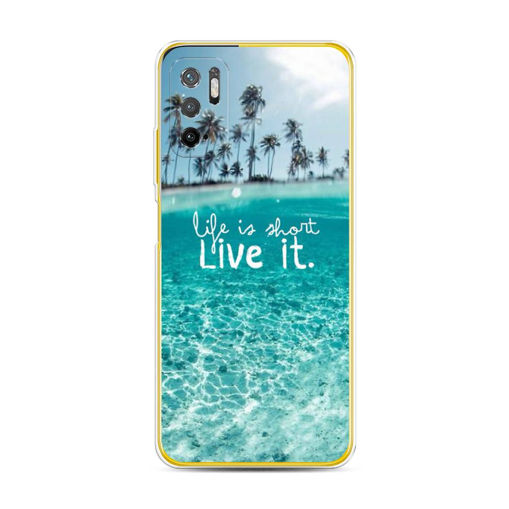 

Чехол Awog на Poco M3 Pro "Live it", Разноцветный, 311050-7