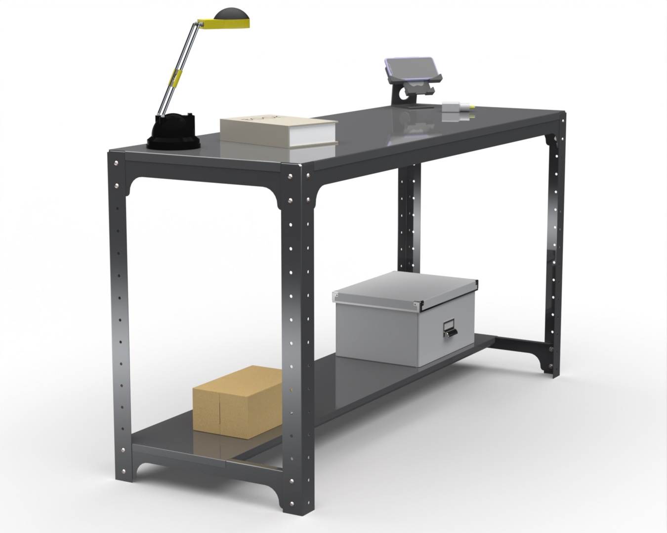 

Стол металлический Metalex серия KIT 750х1100х400 (одна полка) (серый)