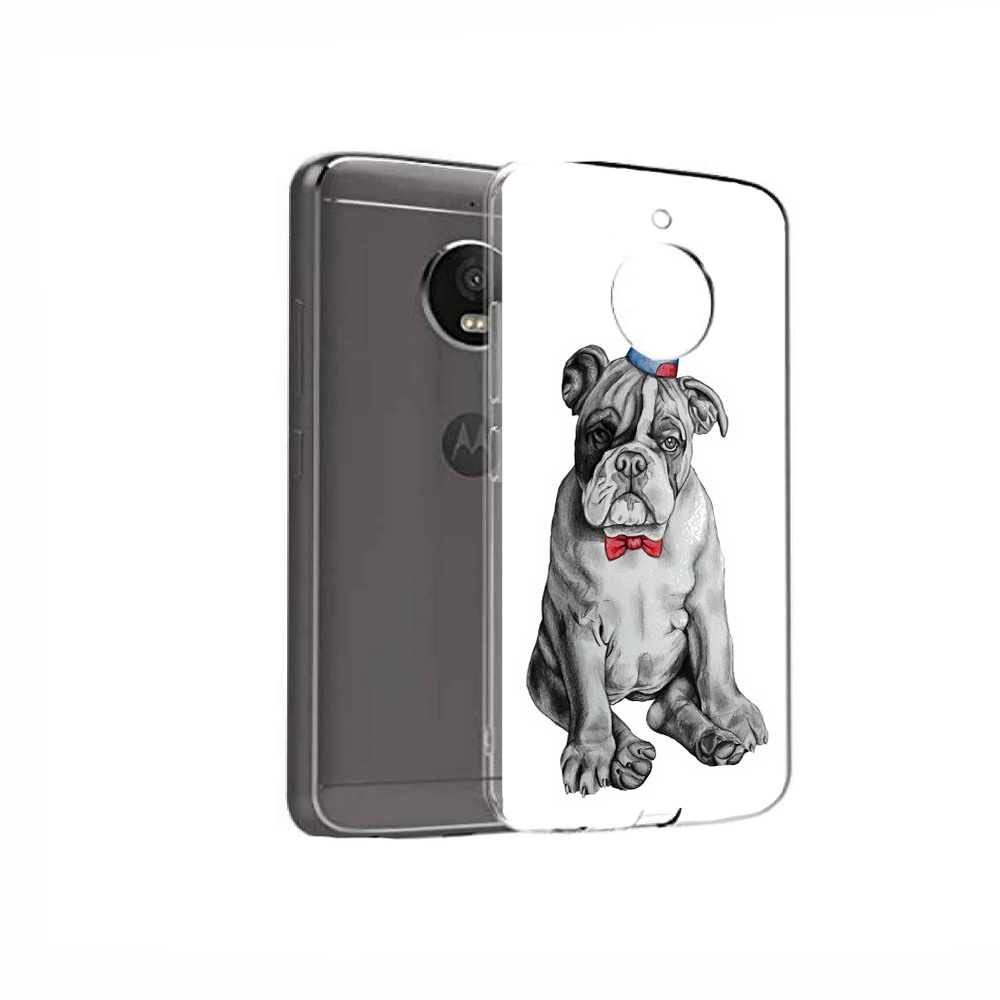 

Чехол MyPads Tocco для Motorola Moto E4 праздничный щенок (PT99977.370.554), Прозрачный, Tocco