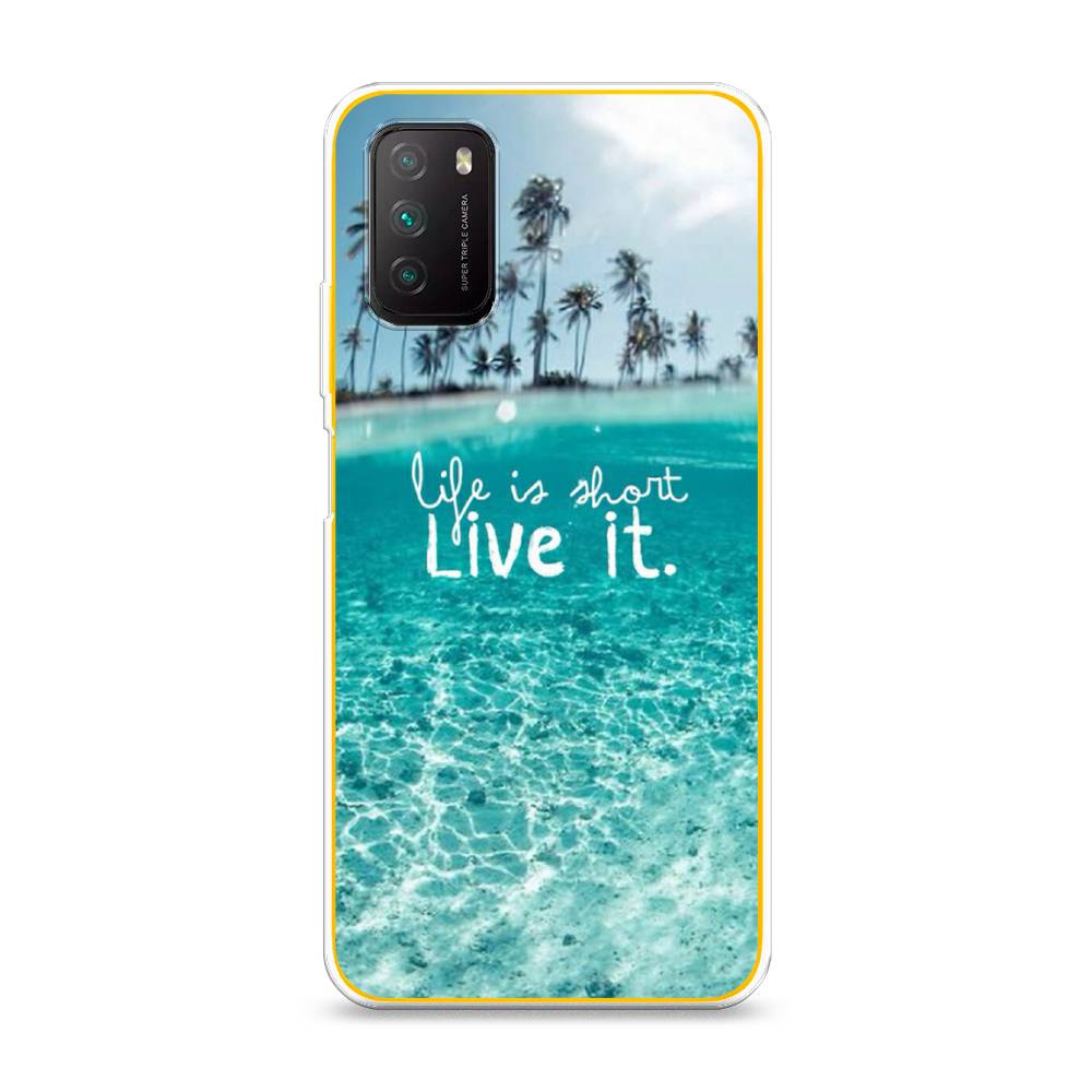 

Чехол Awog на Poco M3 "Live it", Разноцветный, 39550-7