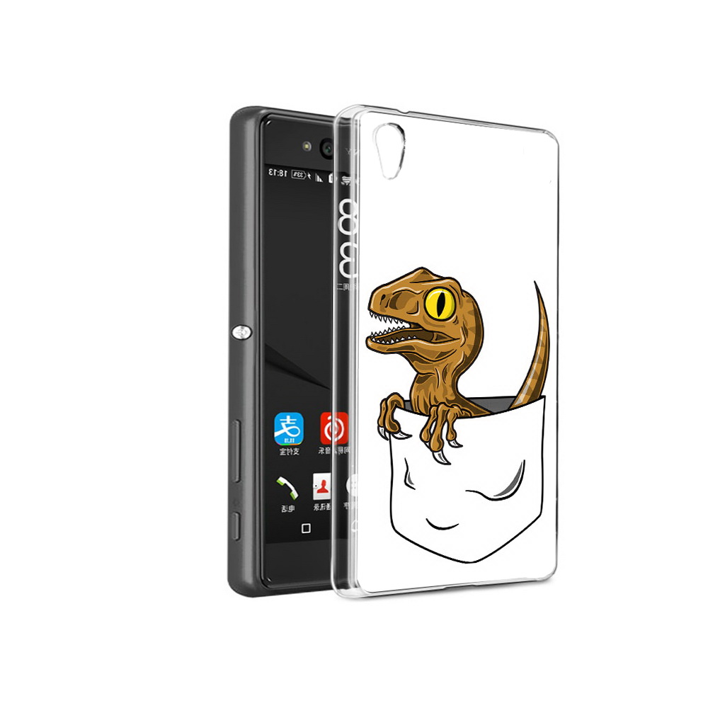 

Чехол MyPads Tocco для Sony Xperia C6 динозавр в кармане (PT28839.243.327), Прозрачный, Tocco