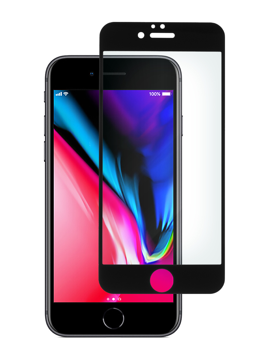 

Защитное стекло 5D для Apple iPhone 6, 6s черный, с рамкой, MOTG-5D-APL-IPH6