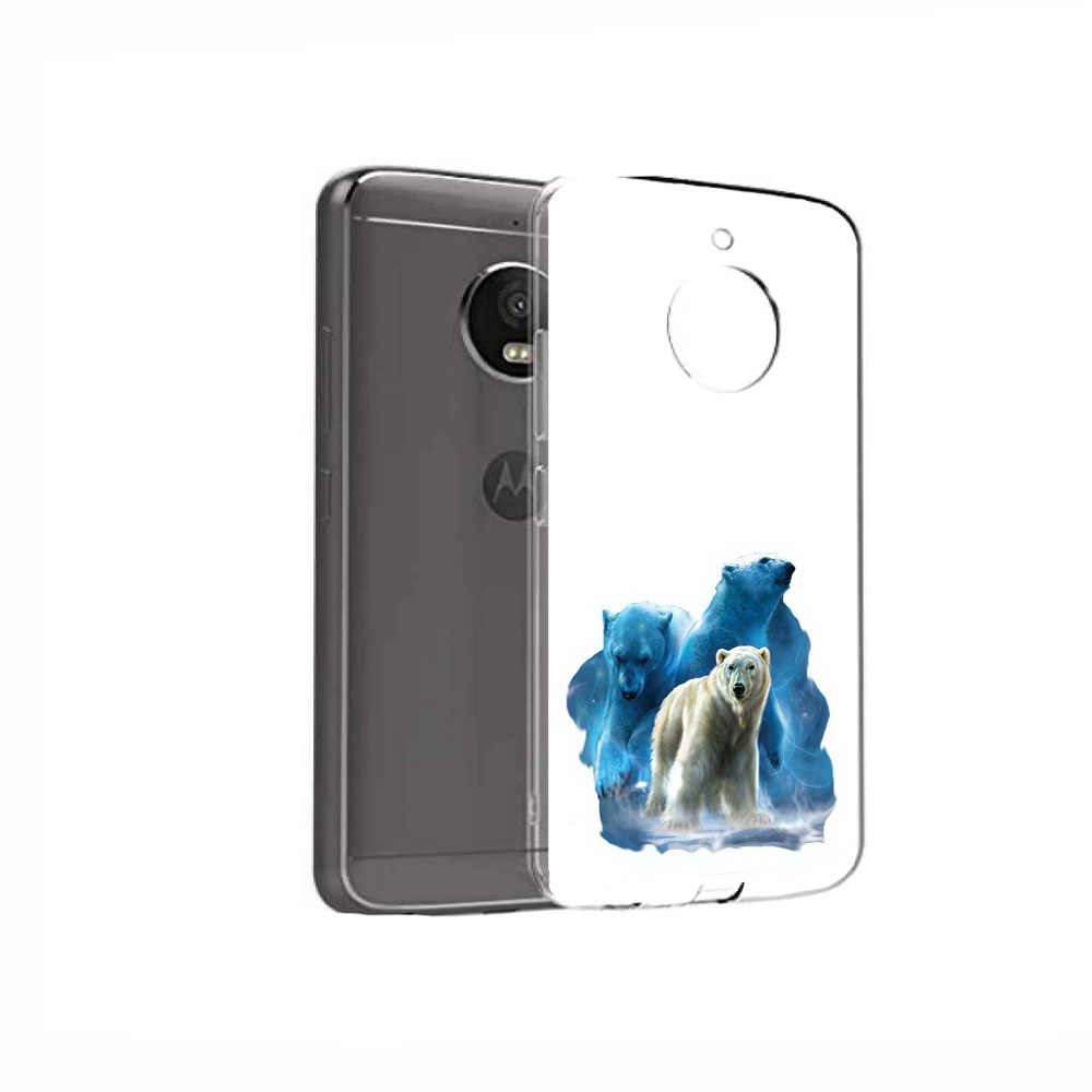 

Чехол MyPads Tocco для Motorola Moto E4 полярный медведь (PT99977.370.549), Прозрачный, Tocco