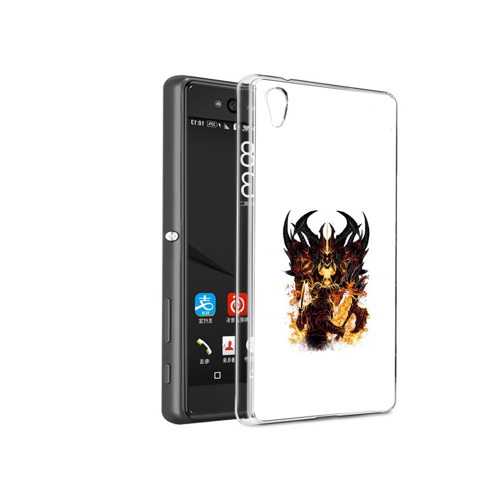 

Чехол MyPads Tocco для Sony Xperia C6 демон shadow fiend (PT28839.243.318), Прозрачный, Tocco