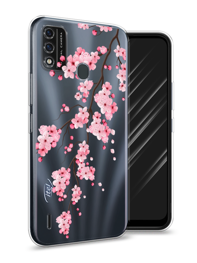 

Чехол Awog на Itel A48 "Розовая сакура", Разноцветный, 3200150-8
