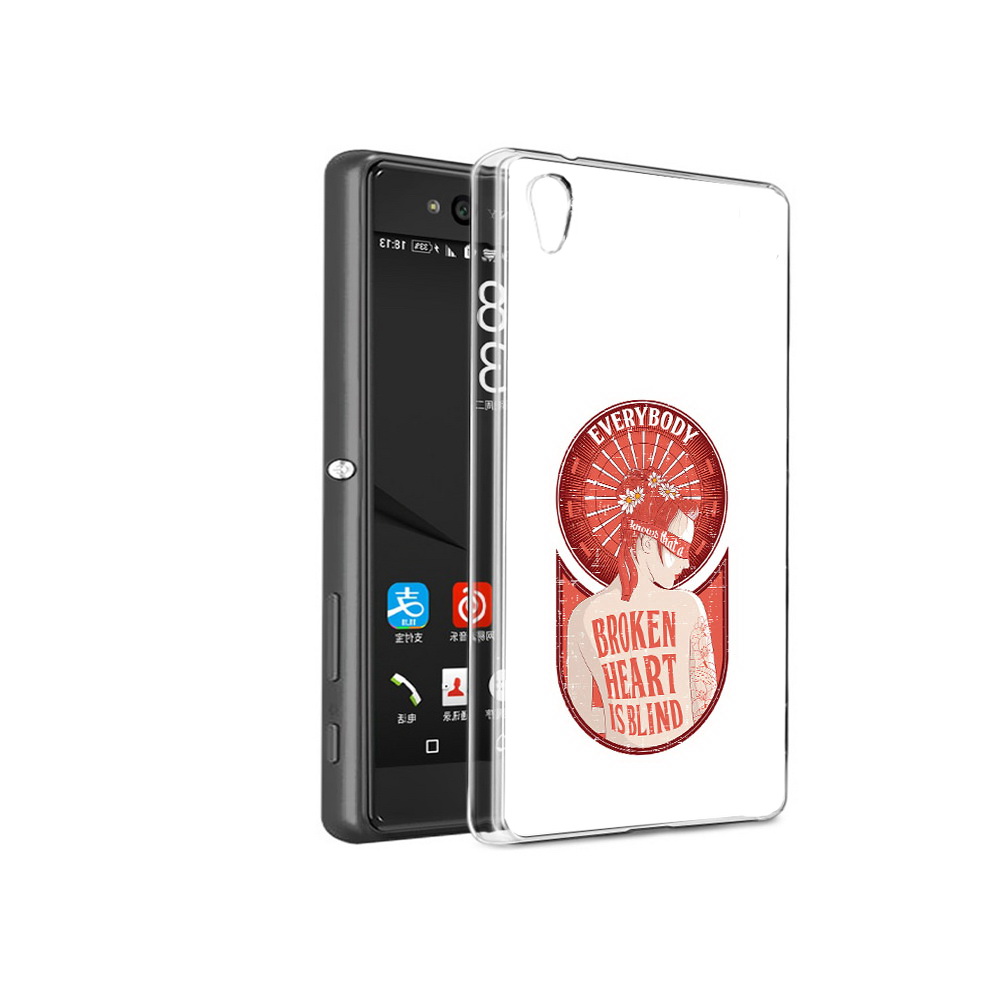 

Чехол MyPads Tocco для Sony Xperia C6 девушка разбитое сердце (PT28839.243.310), Прозрачный, Tocco