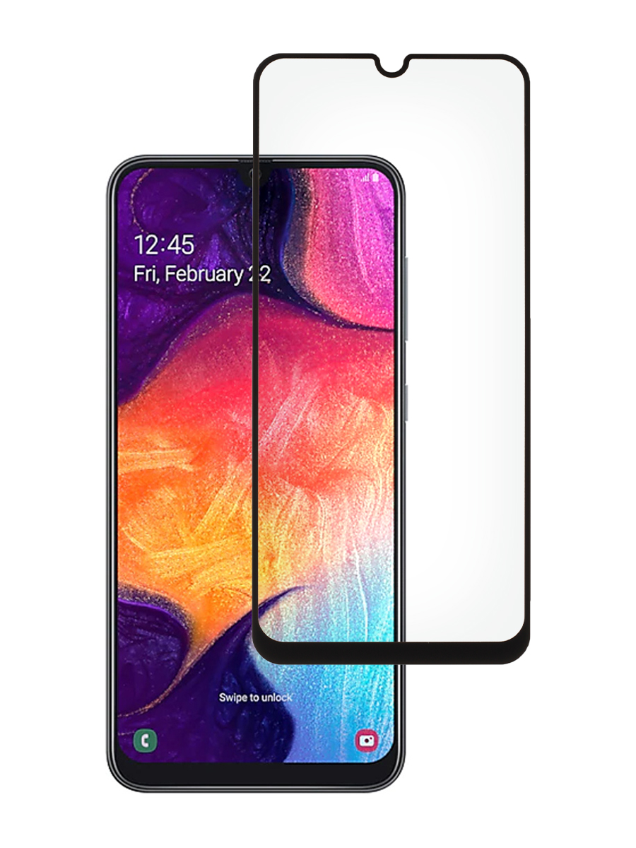 

Защитное стекло 5D для Samsung A50, A30s A505, A307 черный, с рамкой, MOTG-5D-SAM-A505
