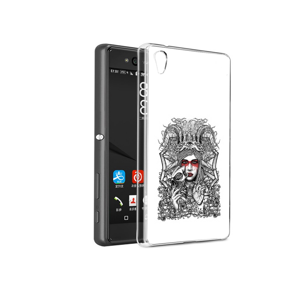 

Чехол MyPads Tocco для Sony Xperia C6 грусная девушка (PT28839.243.302), Прозрачный, Tocco