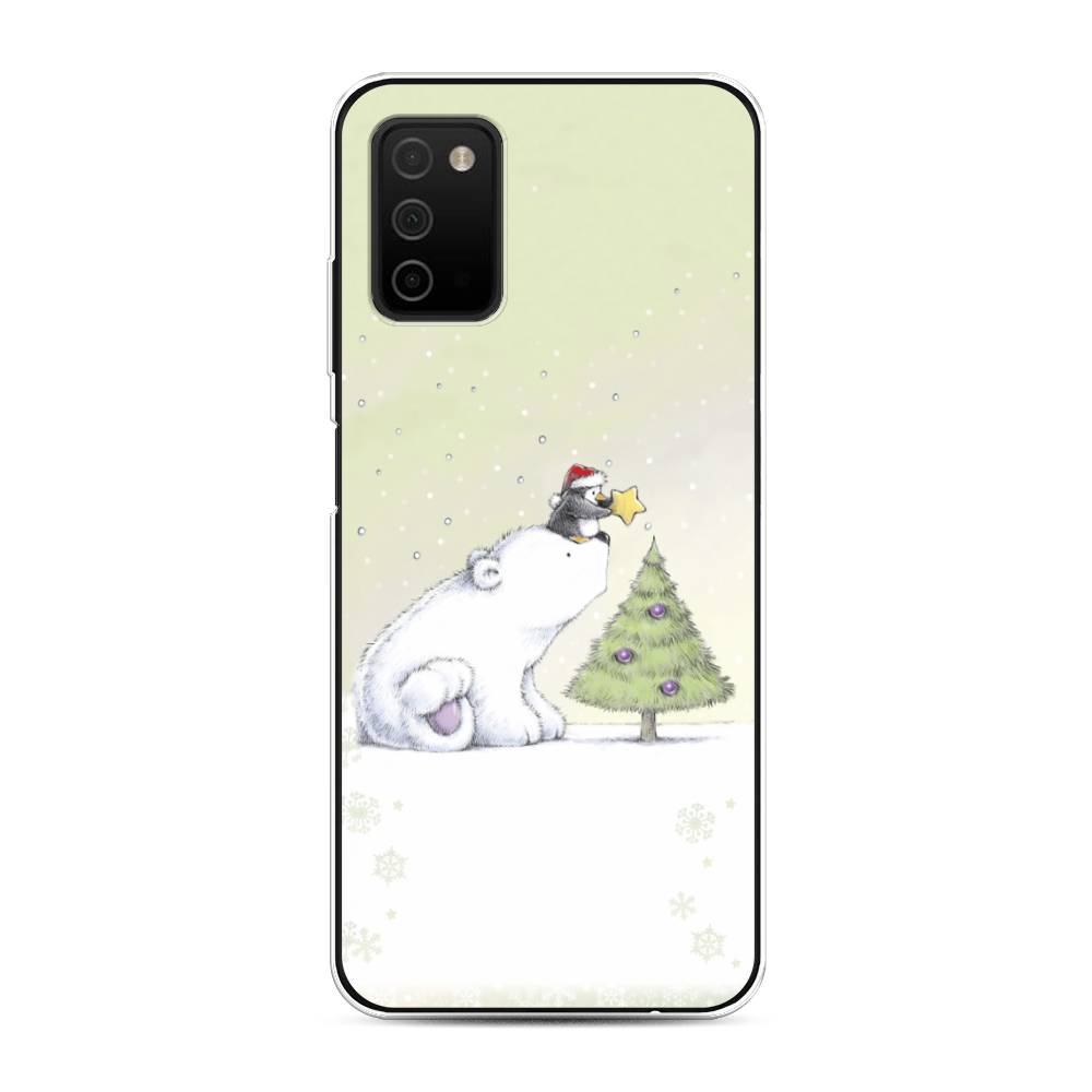 

Чехол на Samsung Galaxy A03s "Украшение елки", Белый;бежевый, 2103250-5