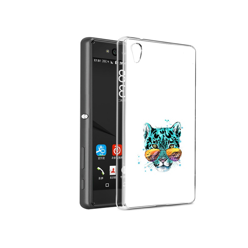 

Чехол MyPads Tocco для Sony Xperia C6 голубой лео (PT28839.243.294), Прозрачный, Tocco