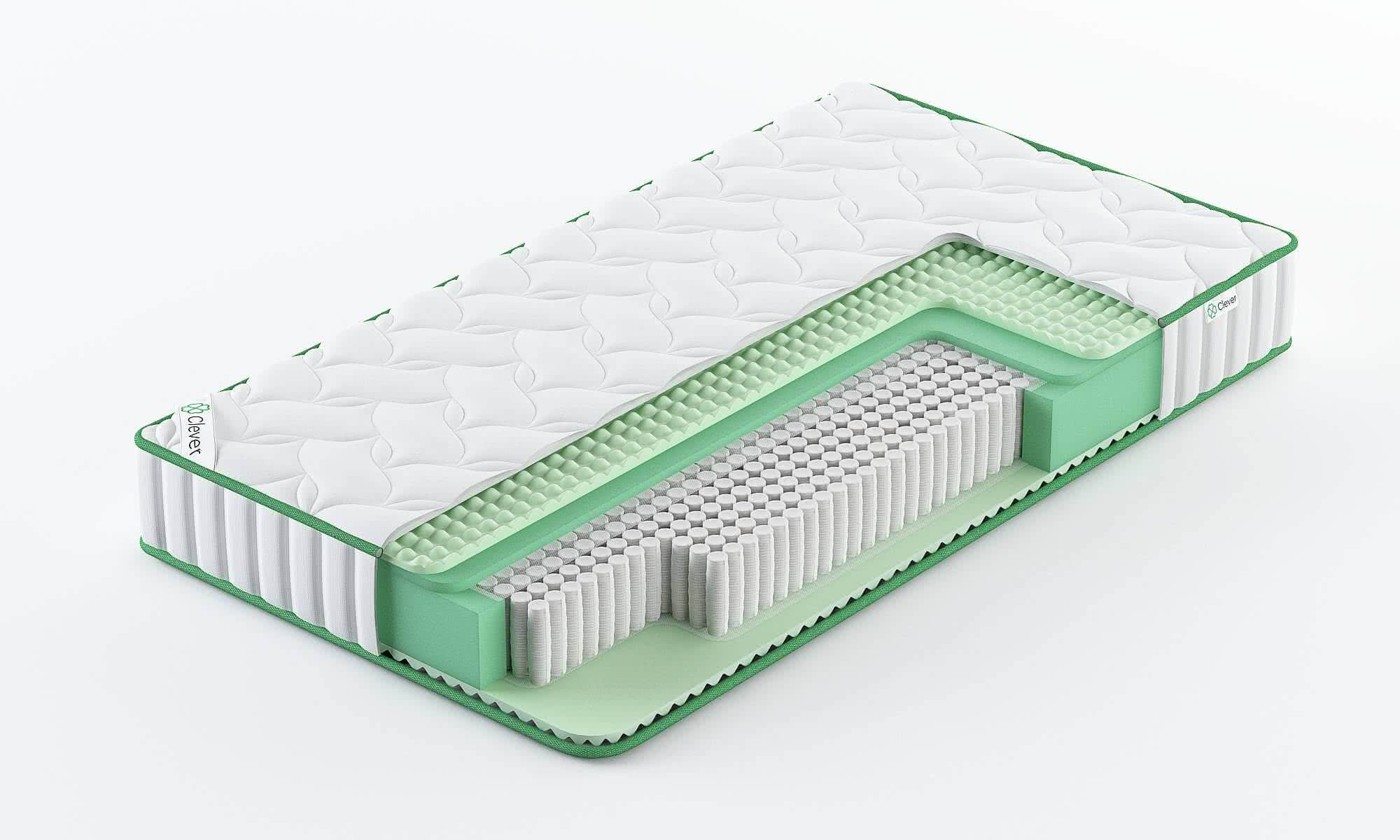 

Матрас Clever Supreme S1000 115x205, Белый, SUPREME S1000