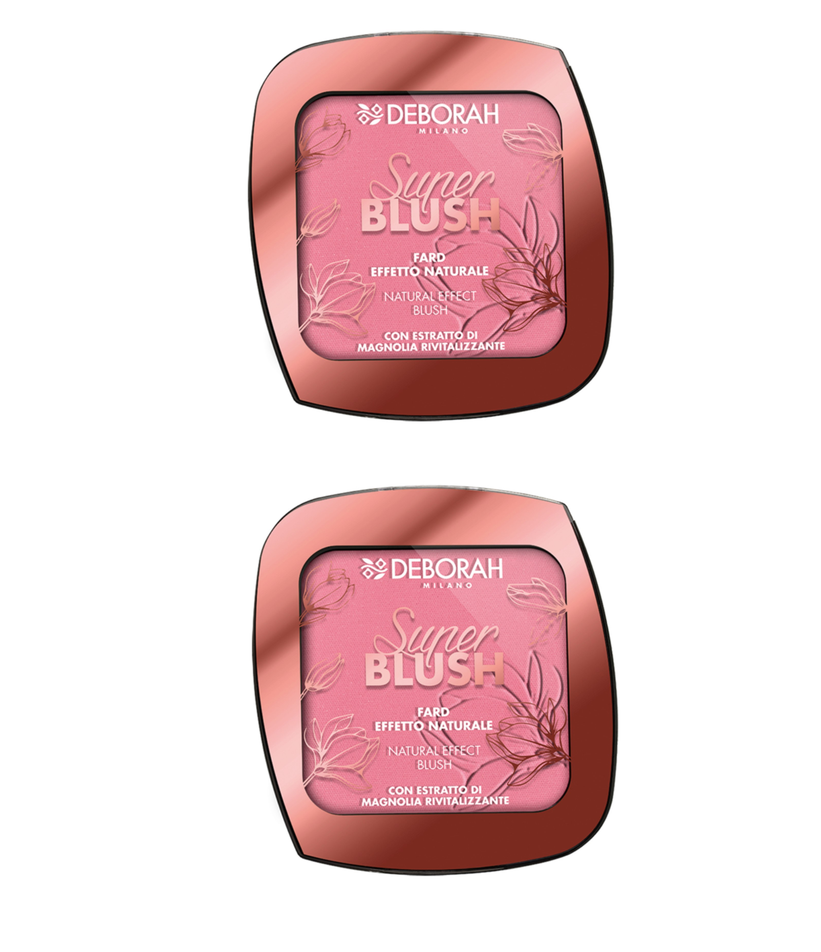 Румяна Deborah Milano Super blush тон 01 Роза 9 г 2 шт