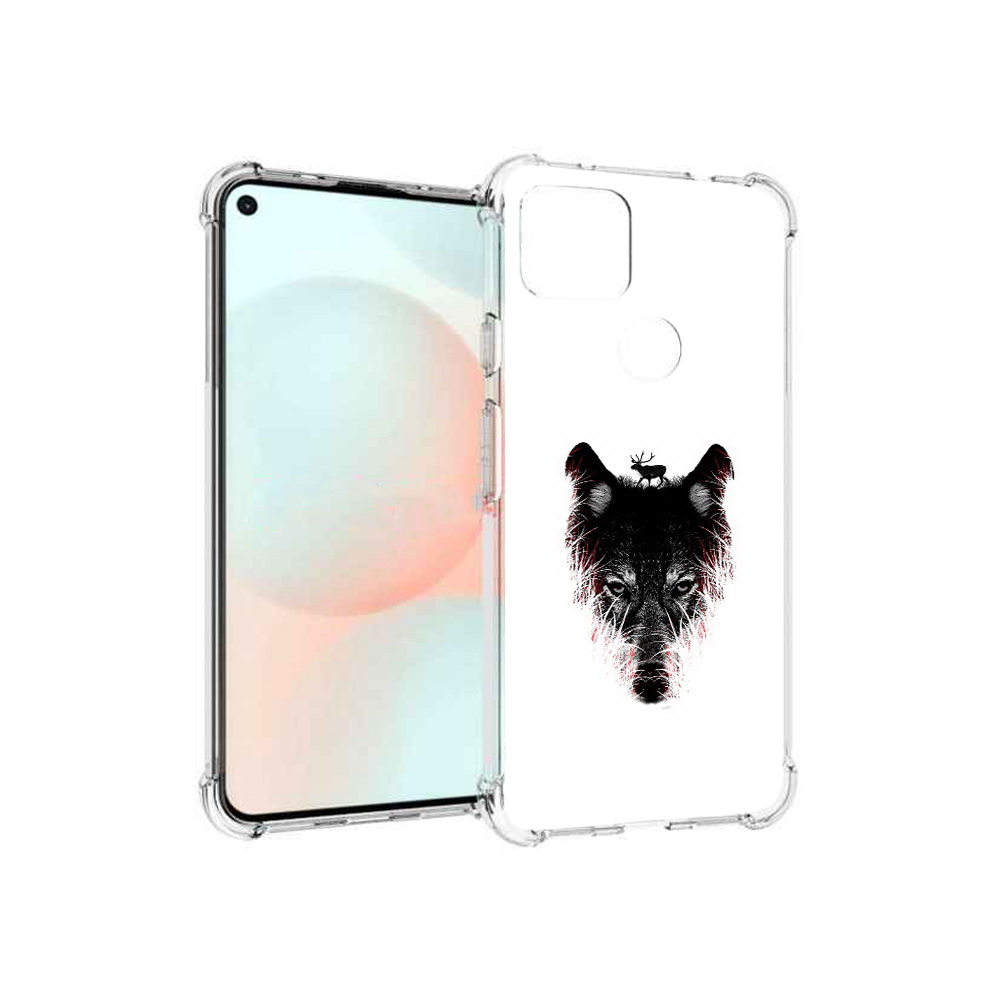 

Чехол MyPads Tocco для Google Pixel 5A волк в траве, Прозрачный, Tocco