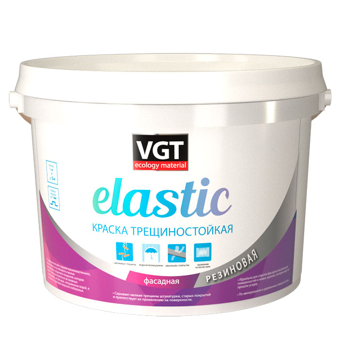 

Краска Vgt Elastic, Белый, Elastic
